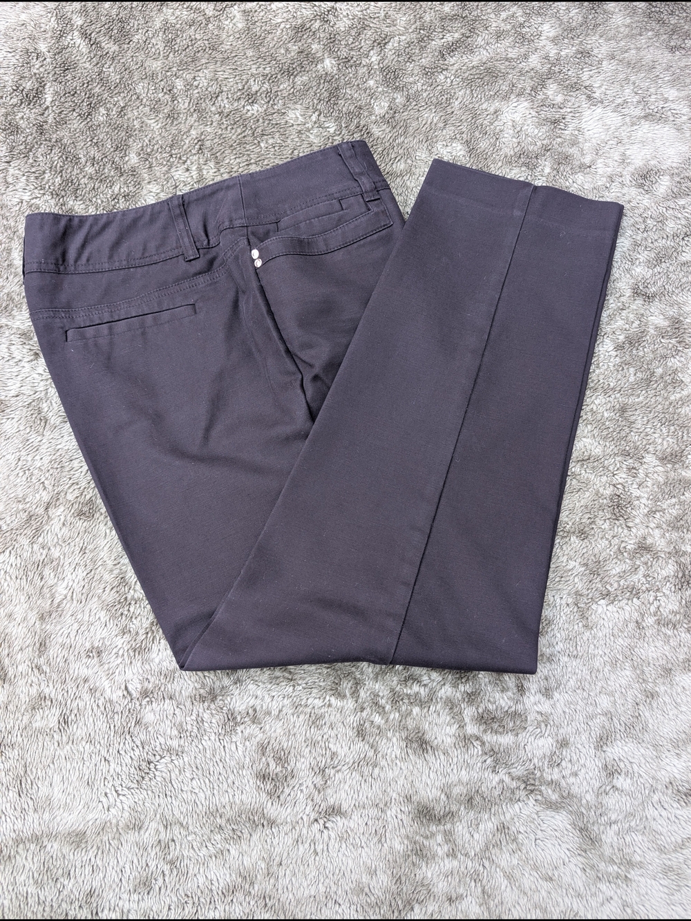 Style & Co. Black Cropped Straight-Leg Ponte Pants